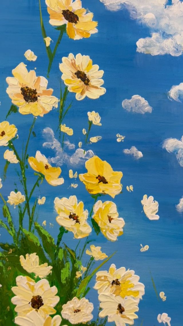 Spring 💐 🎨 #ArtTherapy #ArtTherapyHeals #RefugeesWelcome #RefugeeArtists #RefugeeArt #LondonArtists #NatureArt