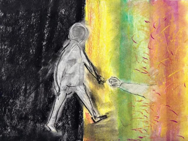 Stepping into colour with a little bit of help 🙏😊